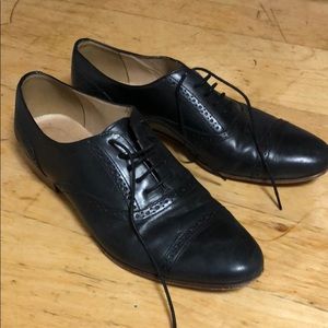 Genuine leather J. Crew Oxford flats